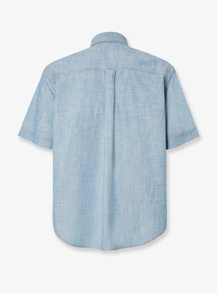 Fendi Cotton Shirt With Denim Effect