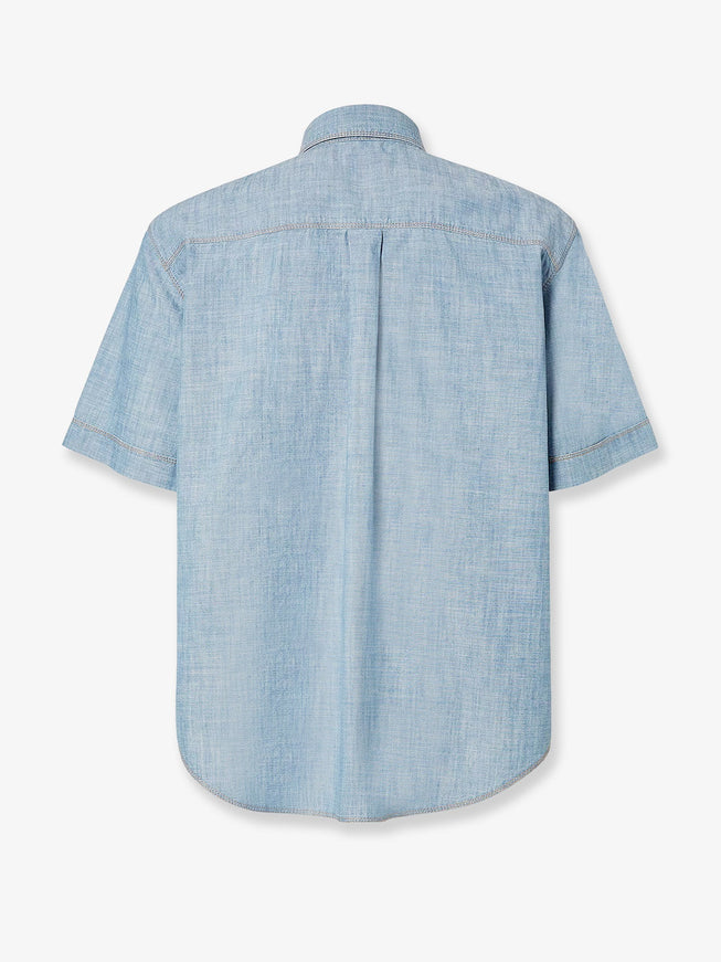 Fendi Cotton Shirt With Denim Effect