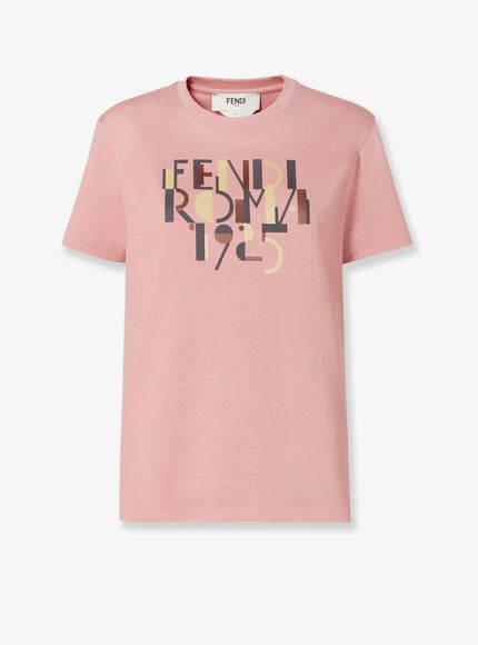 Fendi Cotton Blend T-Shirt Blush