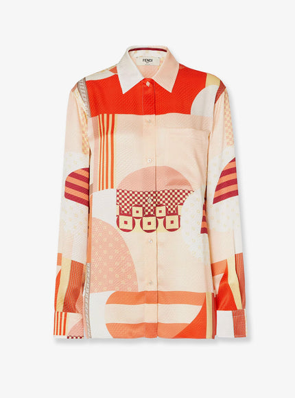 Fendi Patchwork Silk Shirt Bahamas25