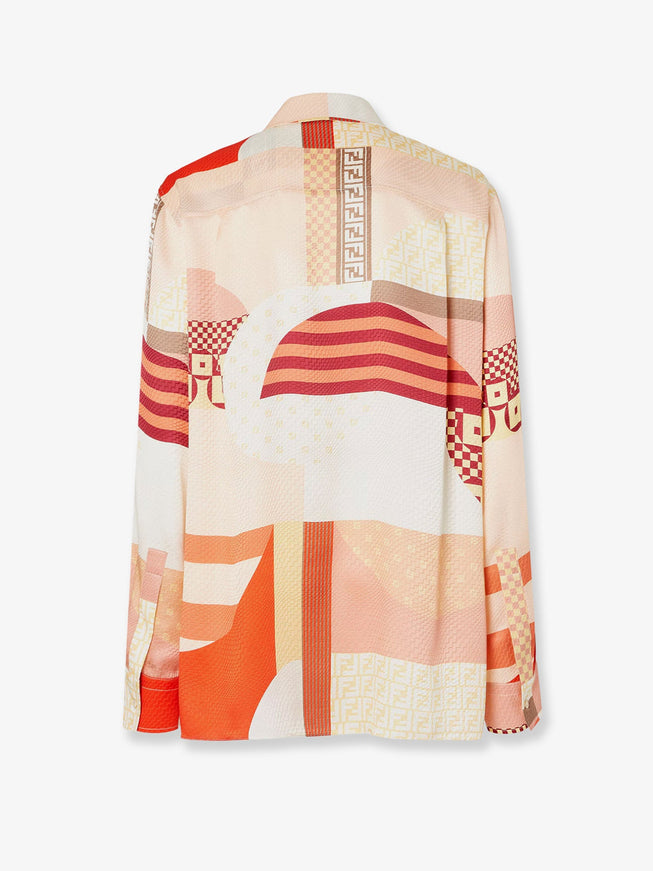 Fendi Patchwork Silk Shirt