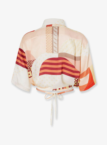 Fendi Patchwork Silk Shirt
