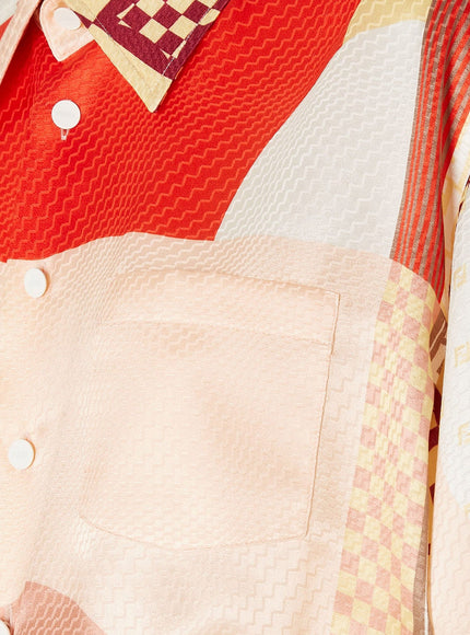 Fendi Patchwork Silk Shirt