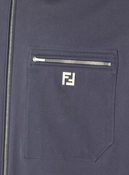 Fendi Cotton Jacket With Ff Detail