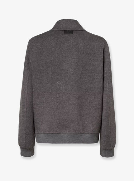 Fendi Double Wool Jacket With Ff Detail