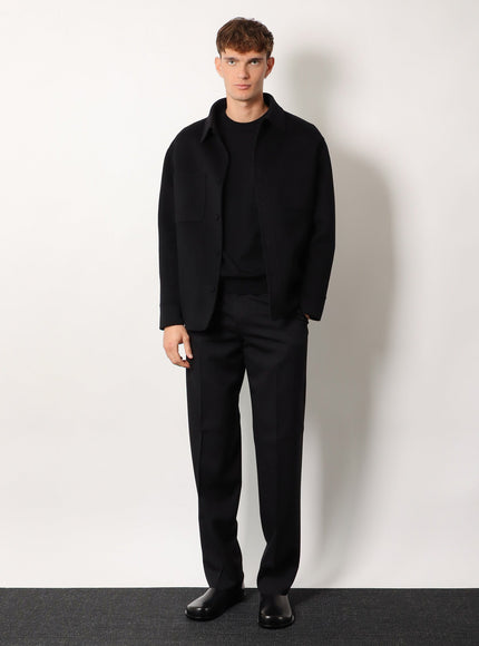 Fendi Wool Coat With Ff Embossed Detail