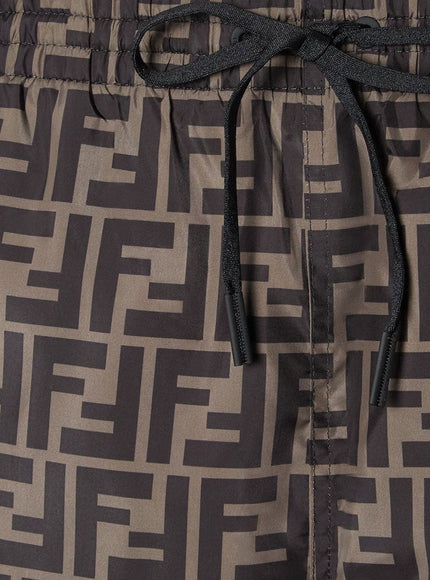 Fendi Ff Nylon Swim Trunks