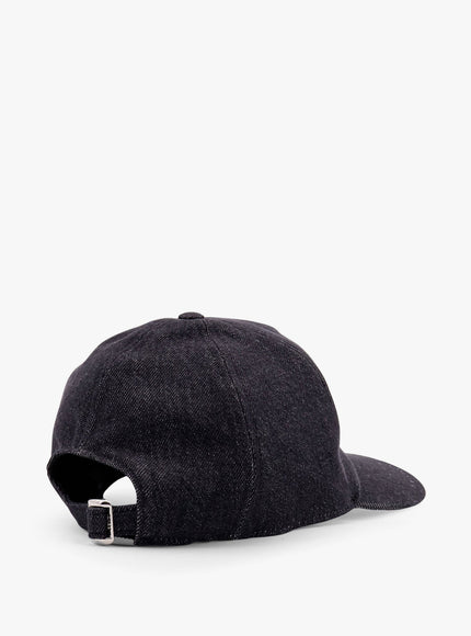 Fendi Denim Baseball Hat With Logo Embroidery