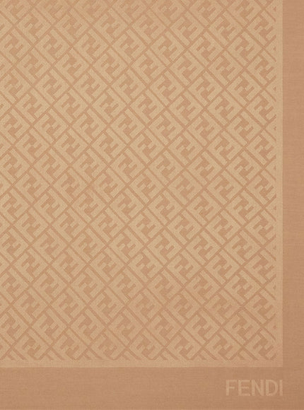 Fendi Ff Cotton And Wool Shawl