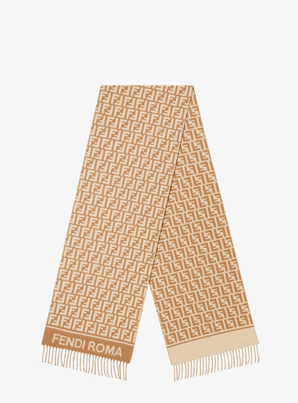 Fendi Wool And Cashmere Scarf Uni Cammello