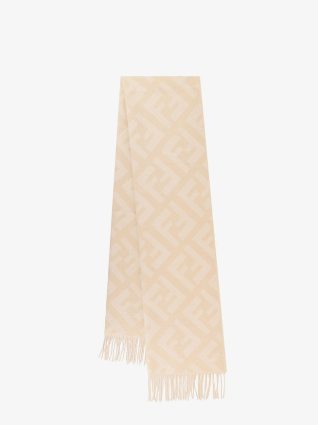 Fendi Ff Cashmere Scarf Uni Camelia