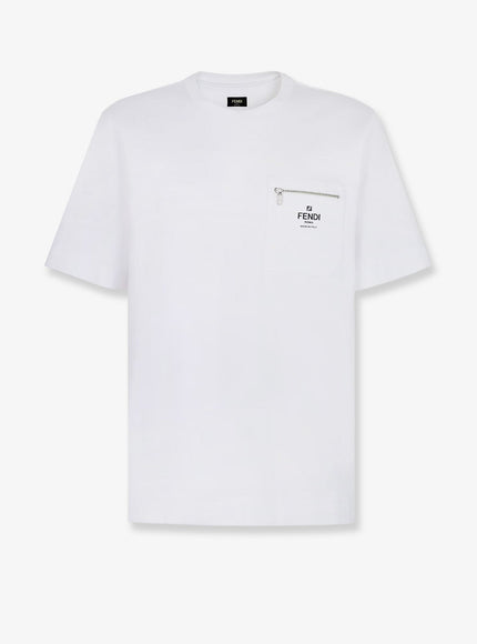 Fendi Cotton T-Shirt Bianco
