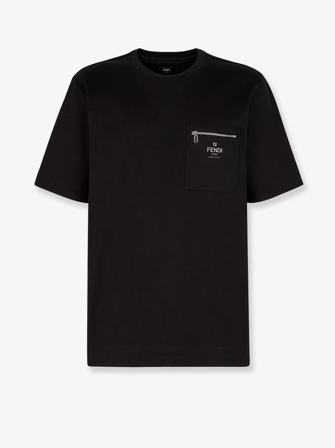 Fendi Cotton T-Shirt Nero