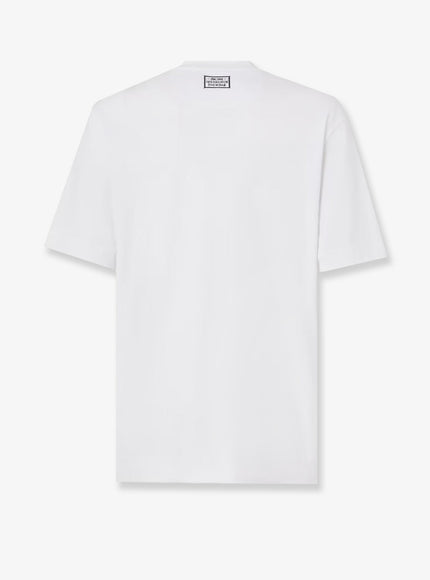Fendi Cotton T-Shirt With Ff Embroidery