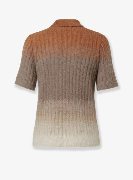 Fendi Dégradé Mohair And Wool Polo Shirt