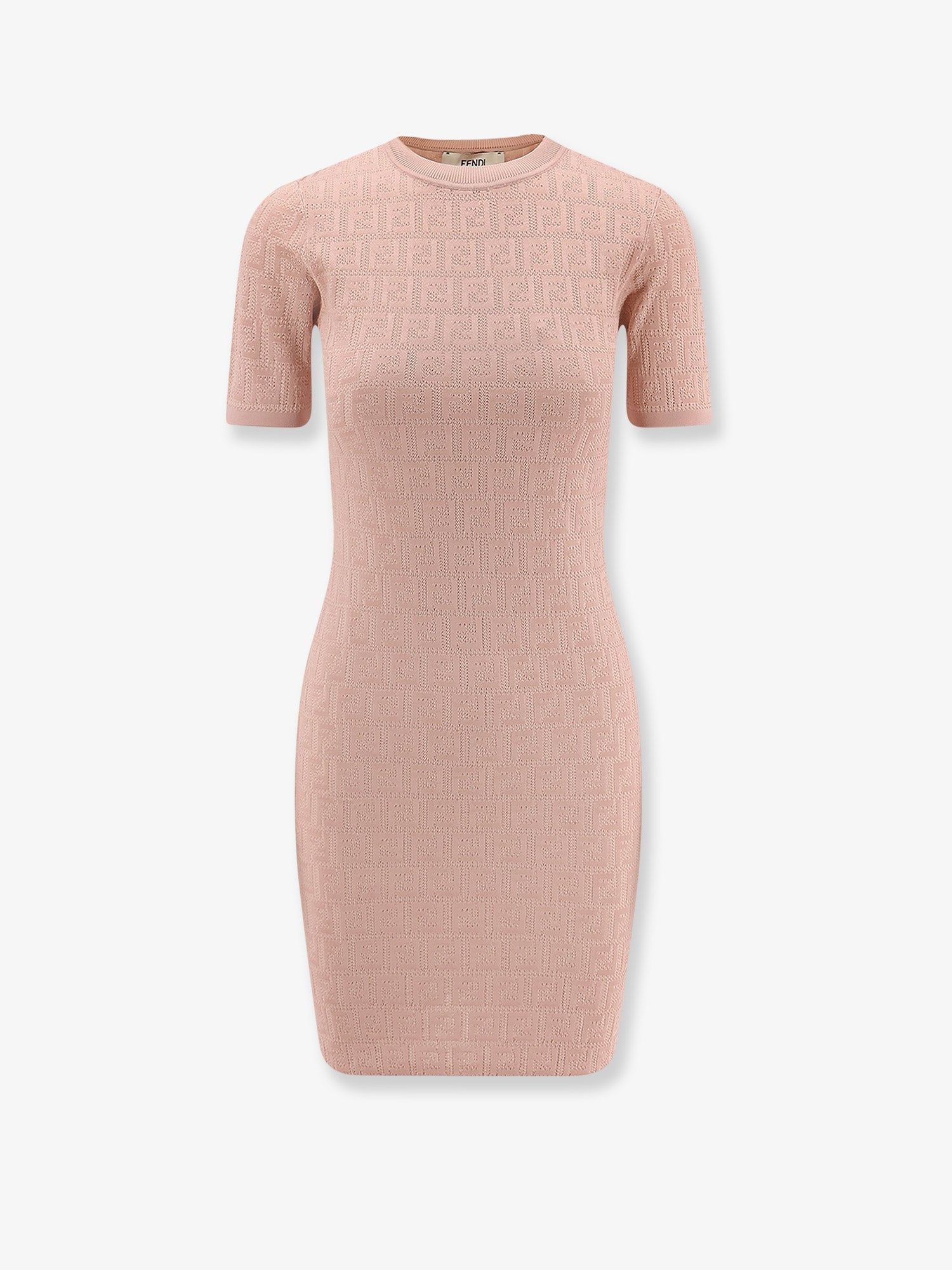 Fendi Ff Knit Mini Dress Pink - IT 40 Fendi Ff Knit Mini Dress Pink - IT 40