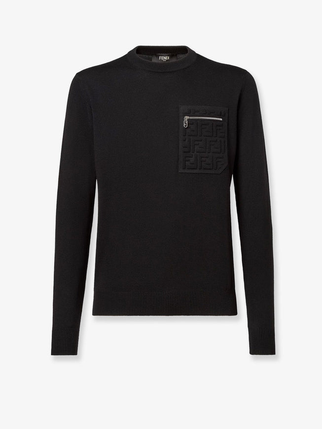 Fendi Virgin Wool Sweater Nero