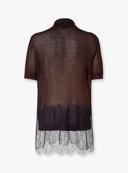 Fendi Lingerie Cashmere And Silk Polo Shirt