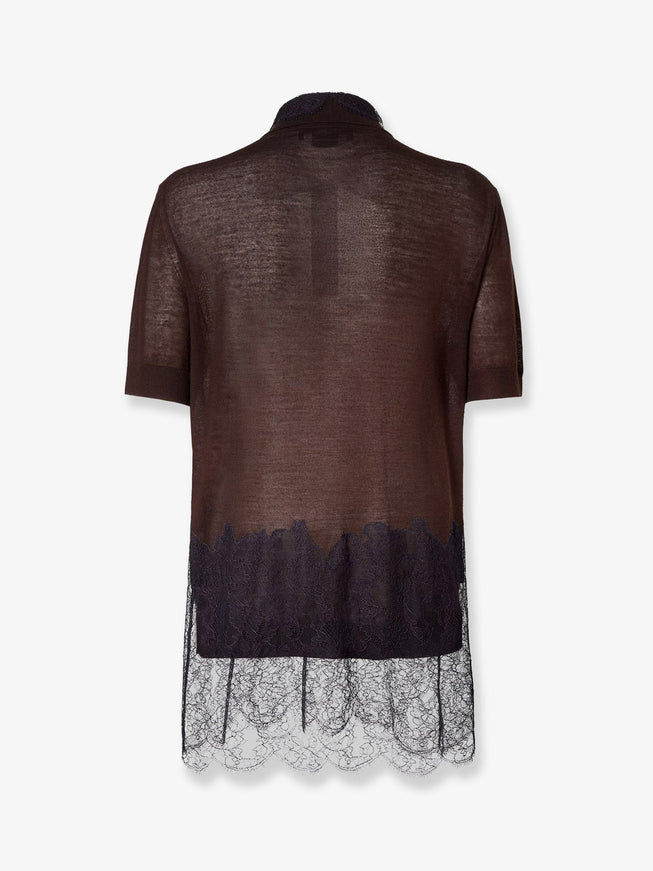Fendi Lingerie Cashmere And Silk Polo Shirt
