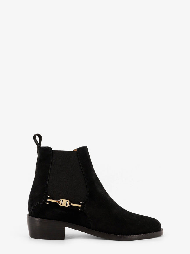 Ferragamo Chelsea Suede Ankle Boots Nero