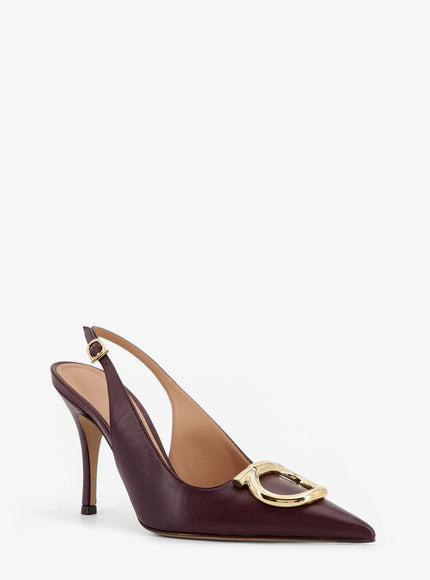 Ferragamo Sara 95 Leather Slingback Pumps