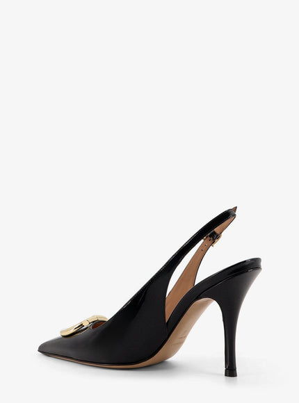 Ferragamo Sara 95 Leather Slingback Pumps