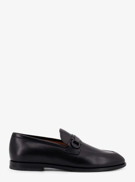 Ferragamo Florio Leather Loafers Nero