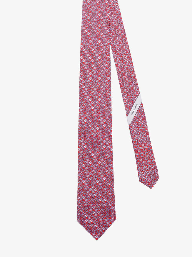 Ferragamo Silk Tie With Tetris Print