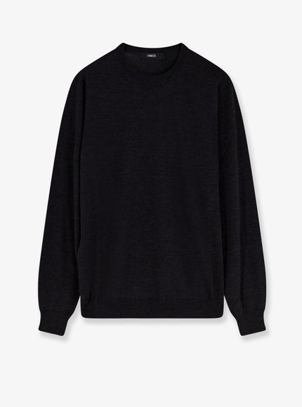 Filippo De Laurentis Superfine Merino Wool, Silk And Cashmere Sweater Nero