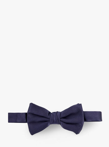 Giorgio Armani Silk Bow Tie Uni Blu Notte