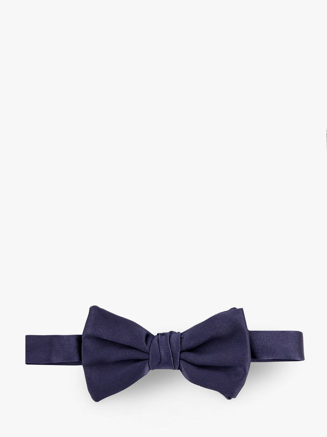 Giorgio Armani Silk Bow Tie Uni Blu Notte