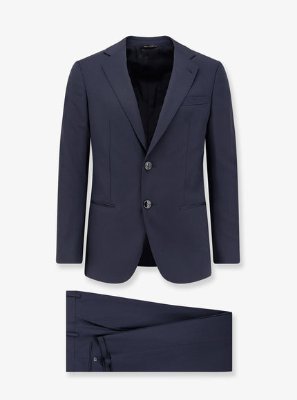 Giorgio Armani Virgin Wool Suit Dark Navy