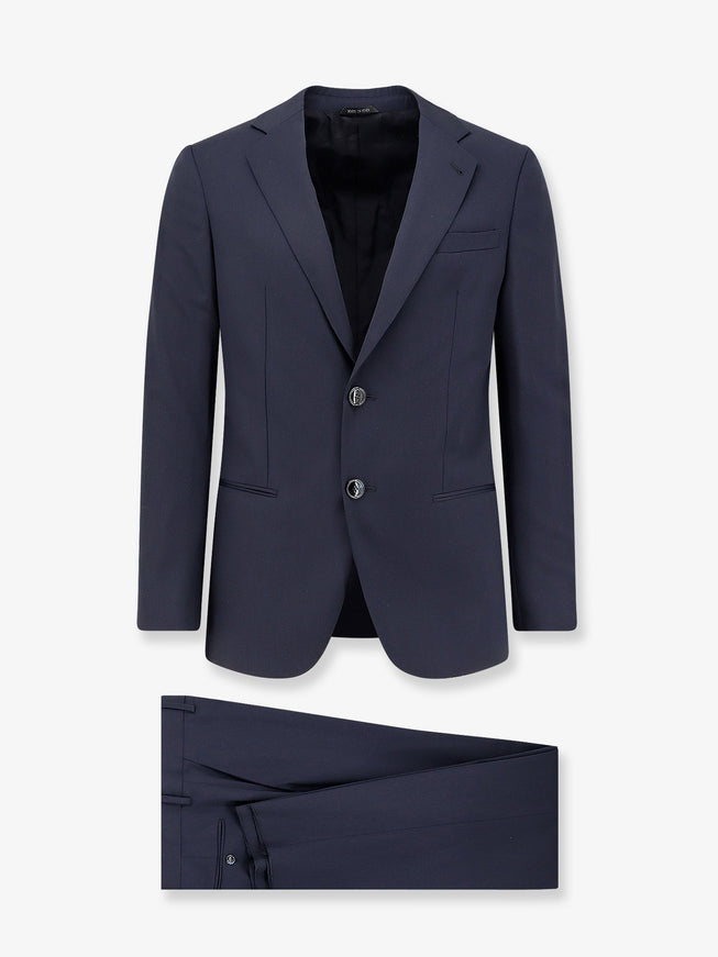 Giorgio Armani Virgin Wool Suit Dark Navy