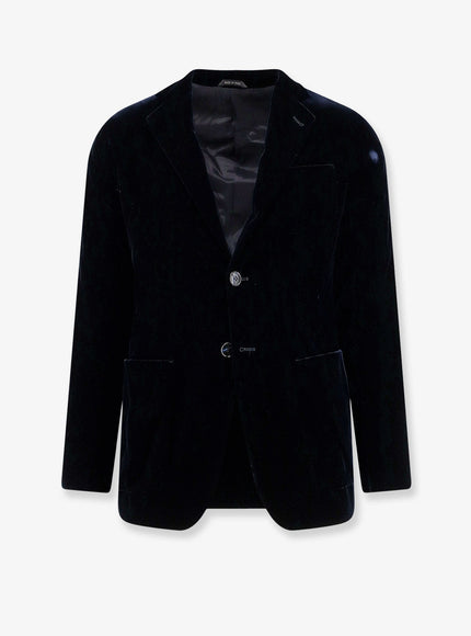 Giorgio Armani Upton Velvet Blazer Dark Navy