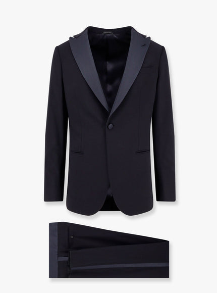 Giorgio Armani Soho Virgin Wool Tuxedo Dark Navy