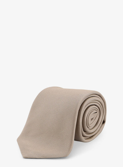 Giorgio Armani Silk Tie Uni Beige