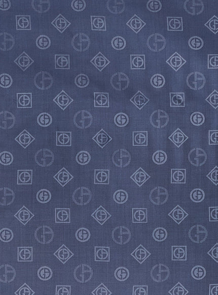 Giorgio Armani Silk Scarf With All-Over Monogram Print