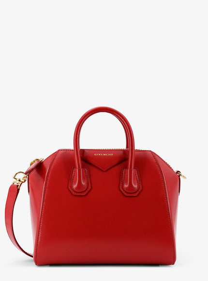 Givenchy Antigona Mini Leather Shoulder Bag Uni Vermillon