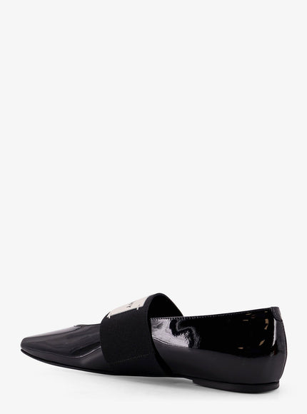 Givenchy Patent Leather Ballerinas With Maxi Logo Label