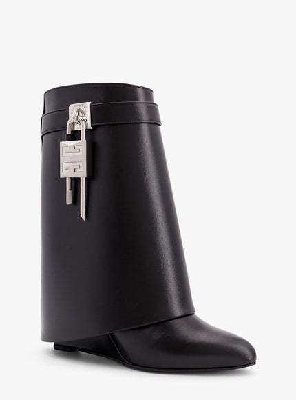 Givenchy Sharklock Leather Ankle Boots