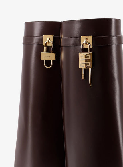Givenchy Shark Lock Leather Boots