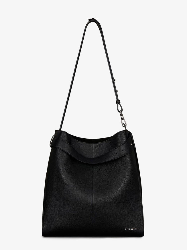 Givenchy Belted Bag Leather Shoulder Bag Uni Black