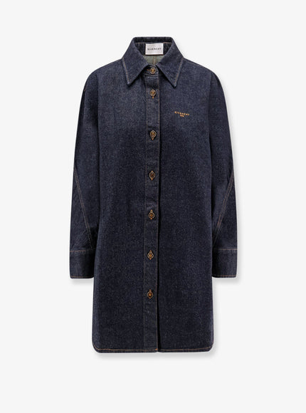 Givenchy Long Denim Shirt 36 Darkblue