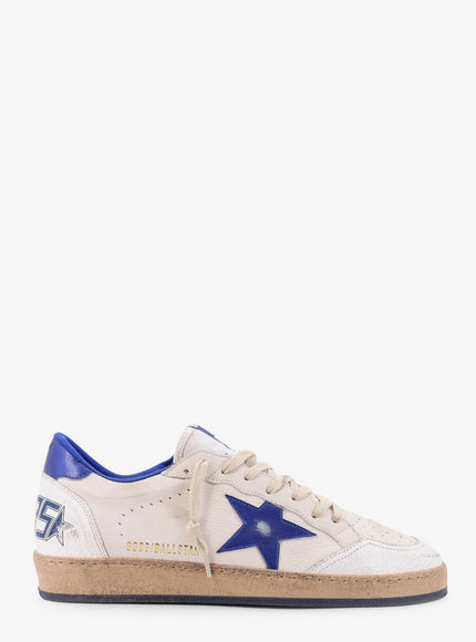 Golden Goose Deluxe Brand Ball Star Leather Sneakers White Bluette