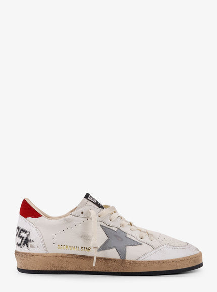 Golden Goose Deluxe Brand Ball Star Leather Sneakers White Silver Blue Red