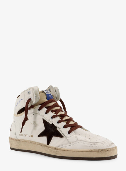 Golden Goose Deluxe Brand Sky Star High-Top Leather Sneakers