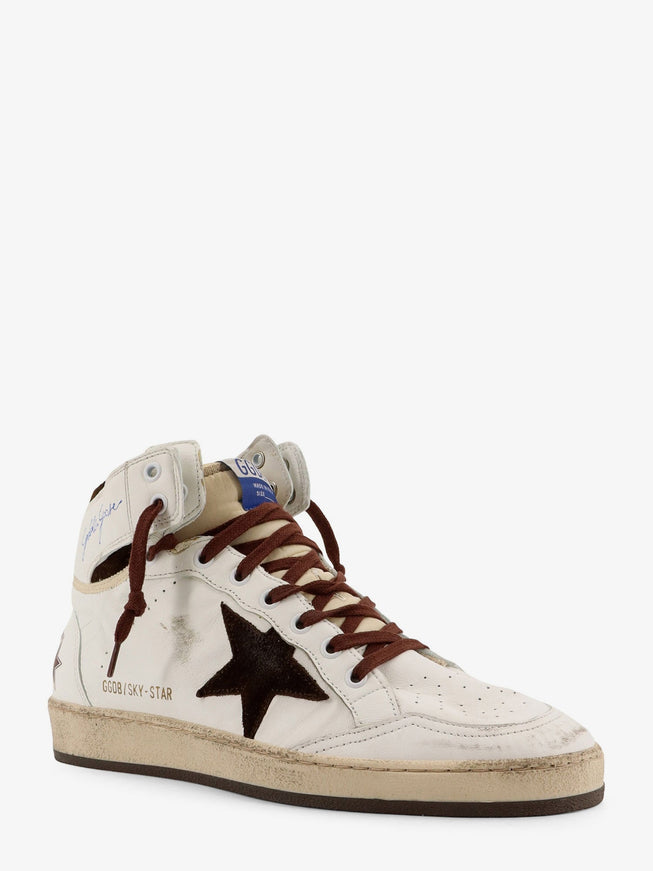 Golden Goose Deluxe Brand Sky Star High-Top Leather Sneakers
