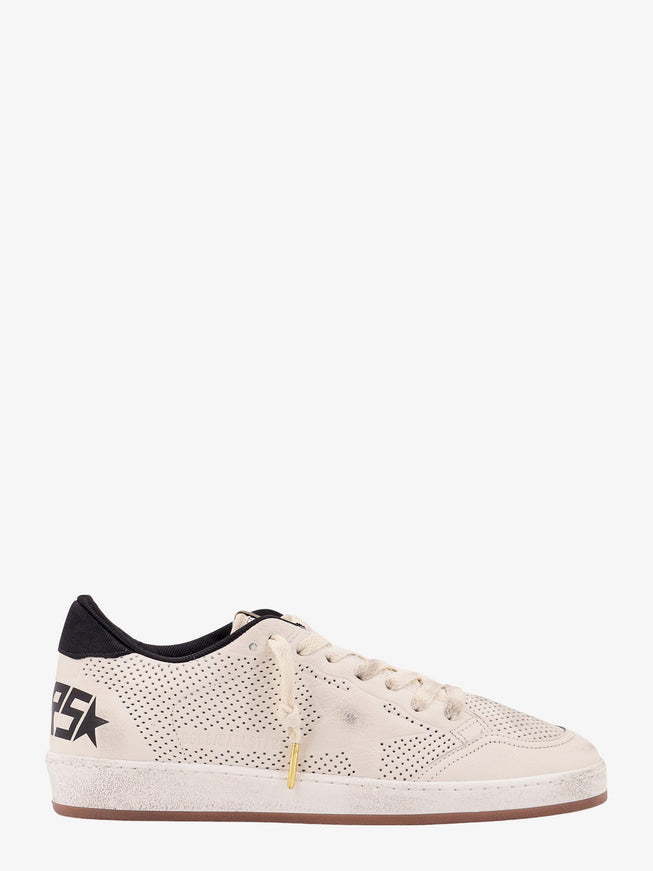 Golden Goose Deluxe Brand Hf Ball Star Perforated Leather Sneakers White Black