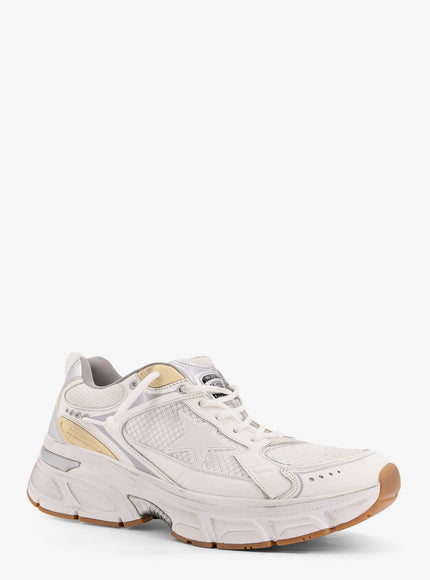 Golden Goose Deluxe Brand Lightstar Mesh Sneakers With Leather Inserts