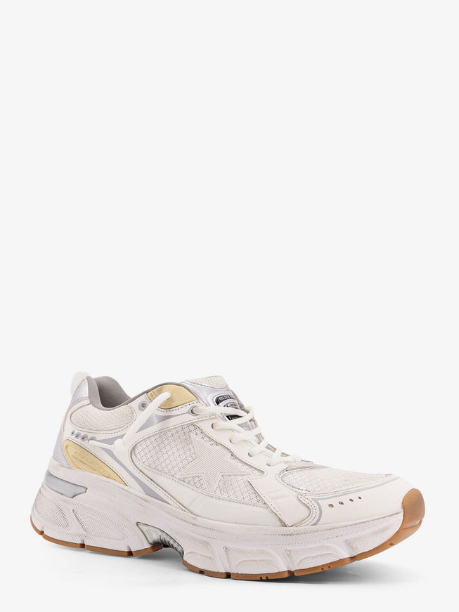 Golden Goose Deluxe Brand Lightstar Mesh Sneakers With Leather Inserts